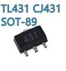 5pcs Original  TL431 431 CJ431 SOT89 Patch Regulator Triode Voltage Regulator Tube Triode Encapsulation