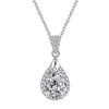 Drop Shape Three Piece Jewelry Set Pendant Earrings Ring Sweet Elegant High End Versatile Luxurious
