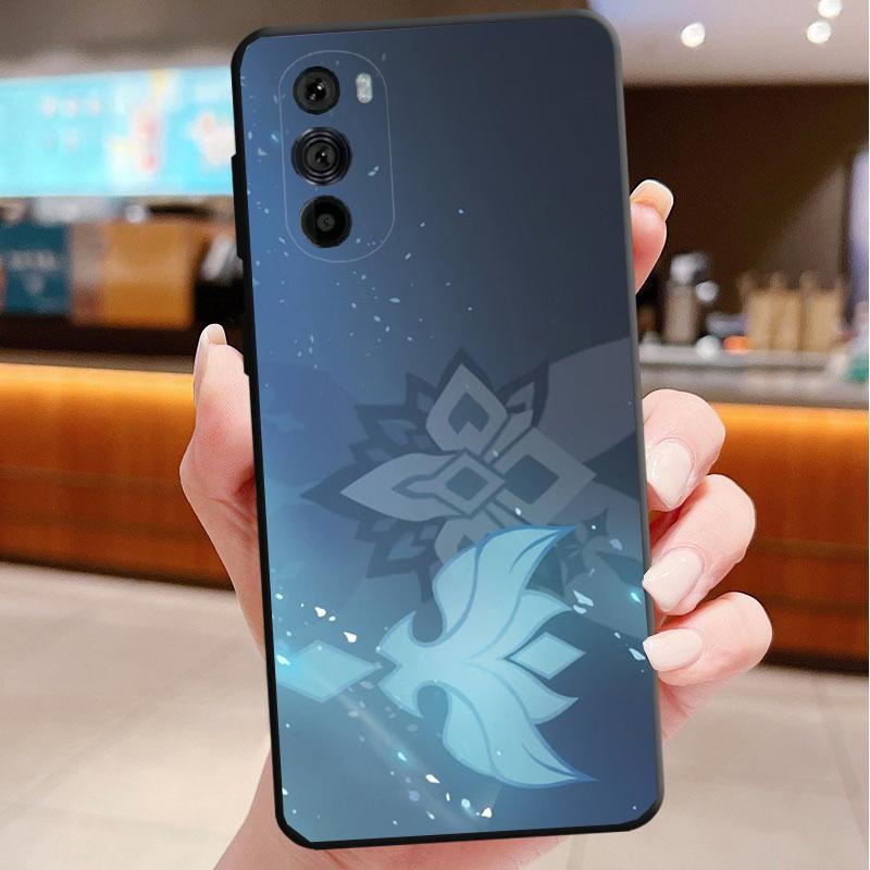 Phone Case For Motorola Edge 50 40 Pro 60 50 40 30 Ultra Neo Fusion Moto G85 G72 G53 G54 G84 G13 G32 Genshin Impact Namecard