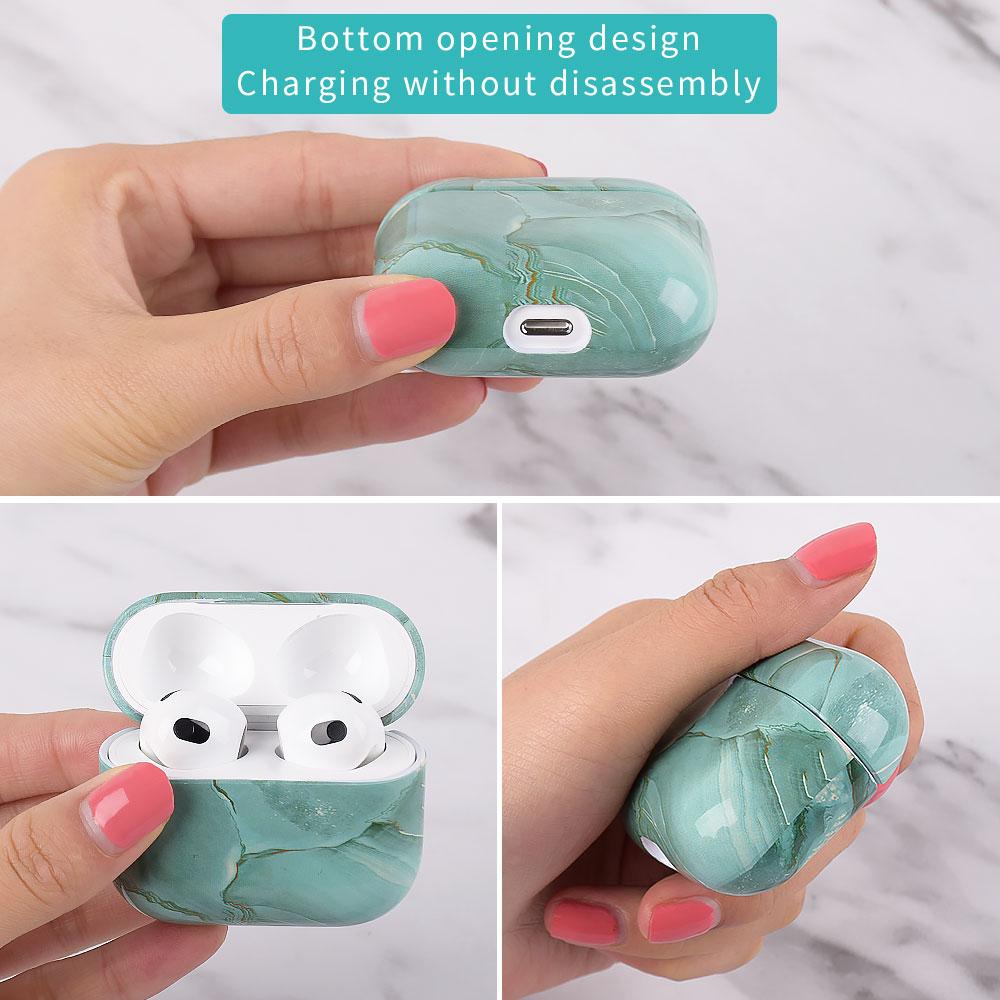 Marble Pattern Case For Apple Airpods 4 4th Generation Hard PC Cover For AirPods Pro 3 Pro3 Protective Cases Fundas