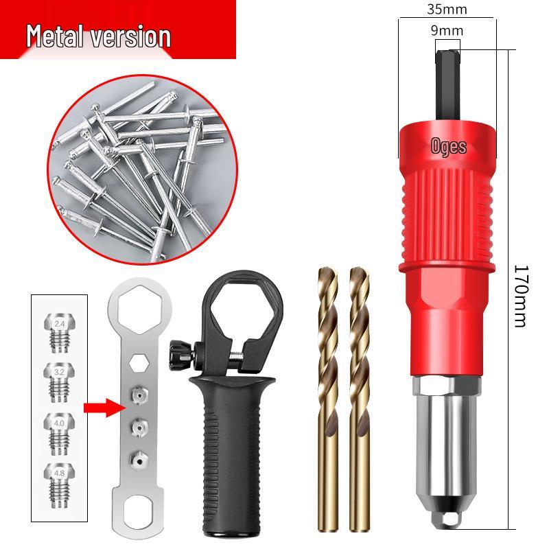 Automatic Electric Pop Rivet Gun Converter Head for Household Use