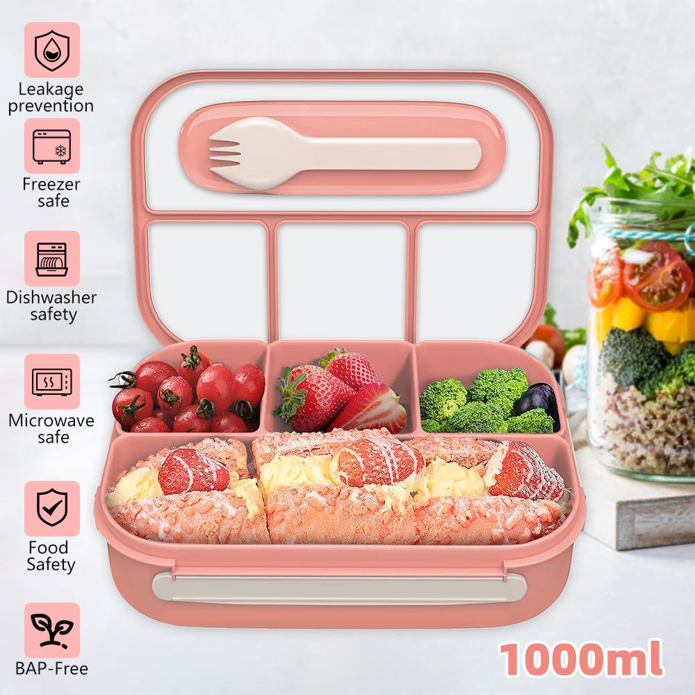 

1 л Пластиковый Электрический Ланч-бокс Подогреватель пищи Портативный Нагреватель для Автомобиля или Дома - Герметичный Ланч Нагрев Микроволновка Контейнеры для еды 3&1 розовый