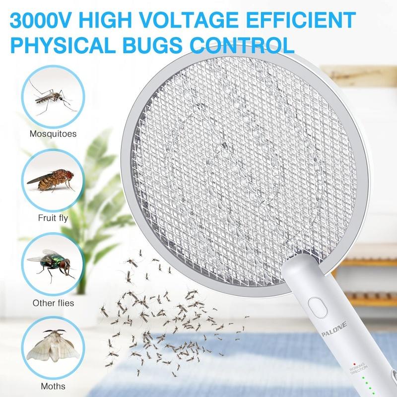 New 3000V Electric Mosquito Killer Swatter  Equipped with Dual Switches and Indicator Lights Suitable for Eliminating Insects