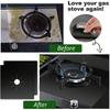 Gas Stove Oil Proof Mats, Washable Cleaning Pads, Surface Protection, Dustproof High Temperature Resistant, Ptfe Material