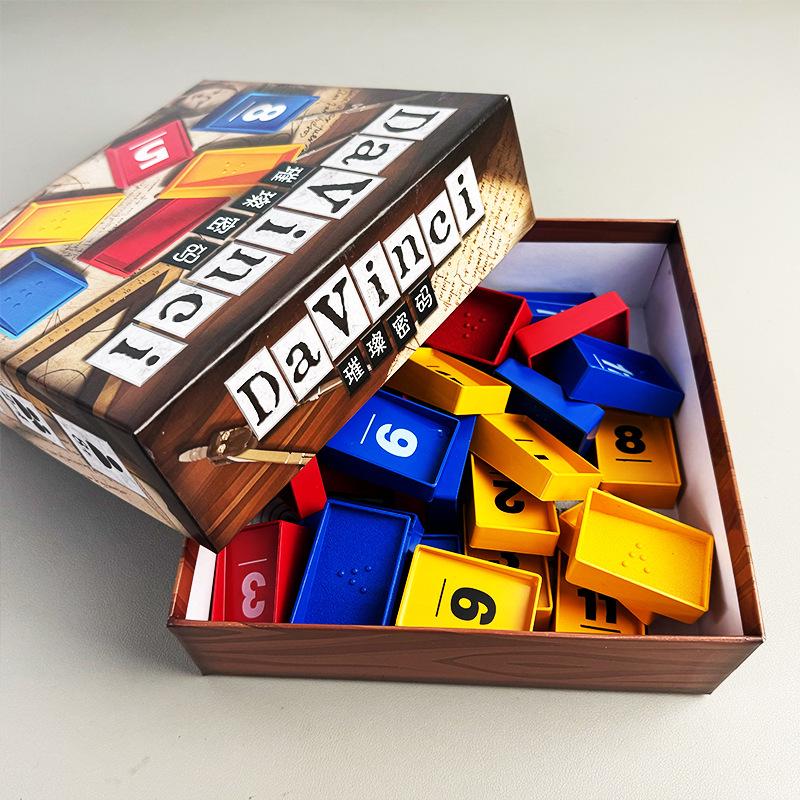 Da Vinci Code Puzzle-Spiel: Brettspiel für Kinder & Erwachsene, lockeres Spiel für 2-4 Spieler