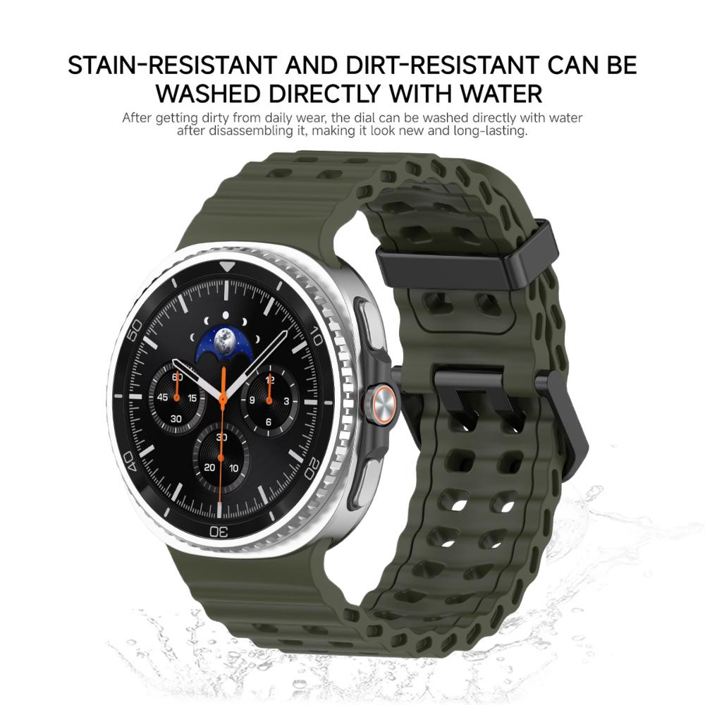 Cinturino Marine per Samsung Galaxy Watch 8 Classic 46mm Cinturino Sportivo in Silicone per Galaxy Watch 8 40mm 44mm Accessori Cinturino Braccialetto