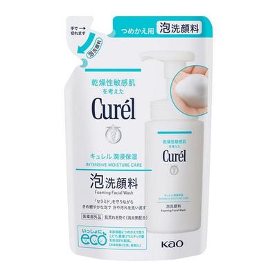 Kao Curel Limpiador Facial Espumoso Recarga 130ml Set de 4 unidades