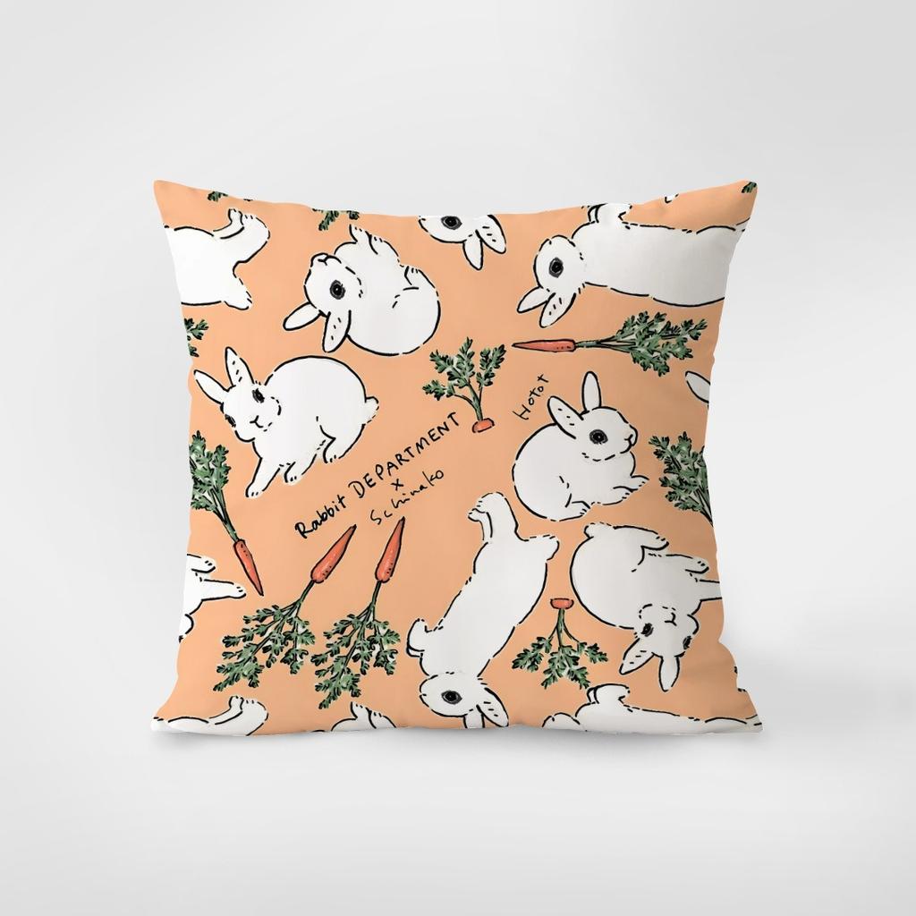 Rabbit Theme Retro Pillowcase Dormitory Decoration Office Living Room Home Pillowcase