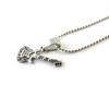 Les Trésors De Lily [N8158] - Silver-white 'Guitar' Designer Necklace