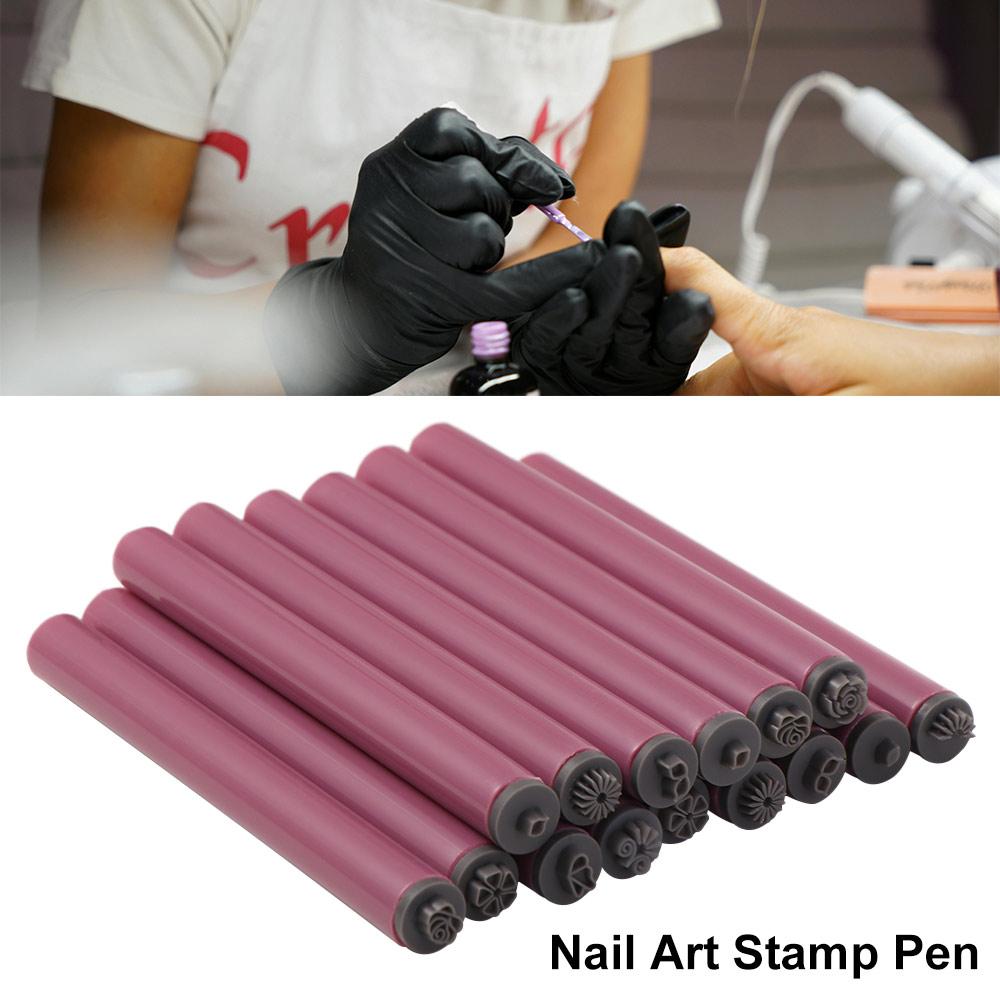 6/10/15pcs Stamping Plate Nail Graffiti Pen Nail Art Stamper Kit Nail Painting Tool