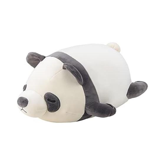 Ribuhaato Bolster Cushion Marshmallow Animal Panda Rinrin (Total Length Approx. 27cm) Fluffy Chewy 48928-95
