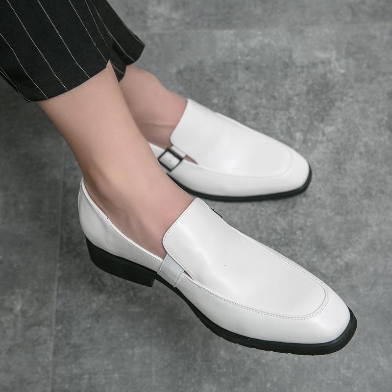 FashionMen Casual Leather Shoes Brand Moccasin Oxfords Driving Shoes Men Loafers Moccasins Dress Shoes For Men New White Italian Shoes
