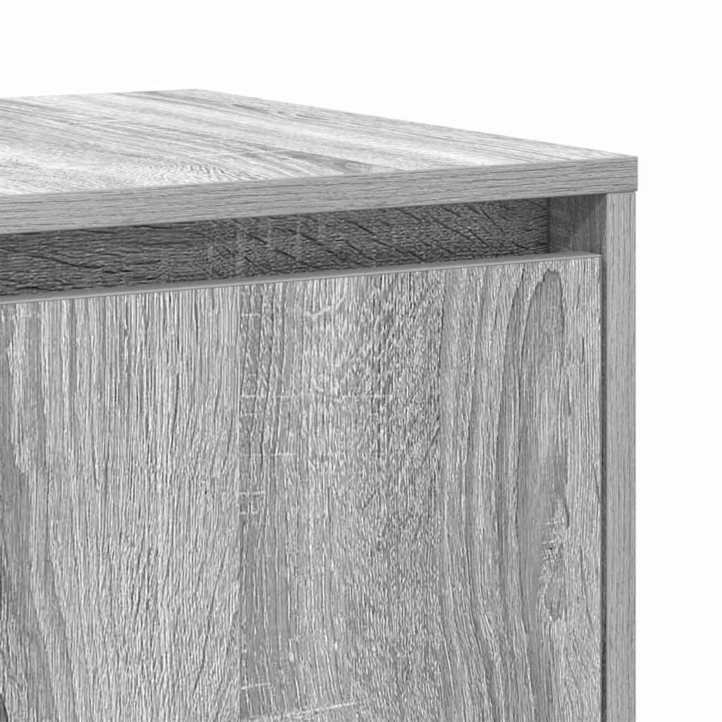 Sideboard Gray Sonoma 120 x 41 x 75 cm Engineered Wood