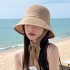 Summer Bucket Hat for Women Wide Brim Bucket Hat Breathable Hollow Out Basin Hat UV Sun Protection Hats Summer Travel Vacation Panana Beach Cap