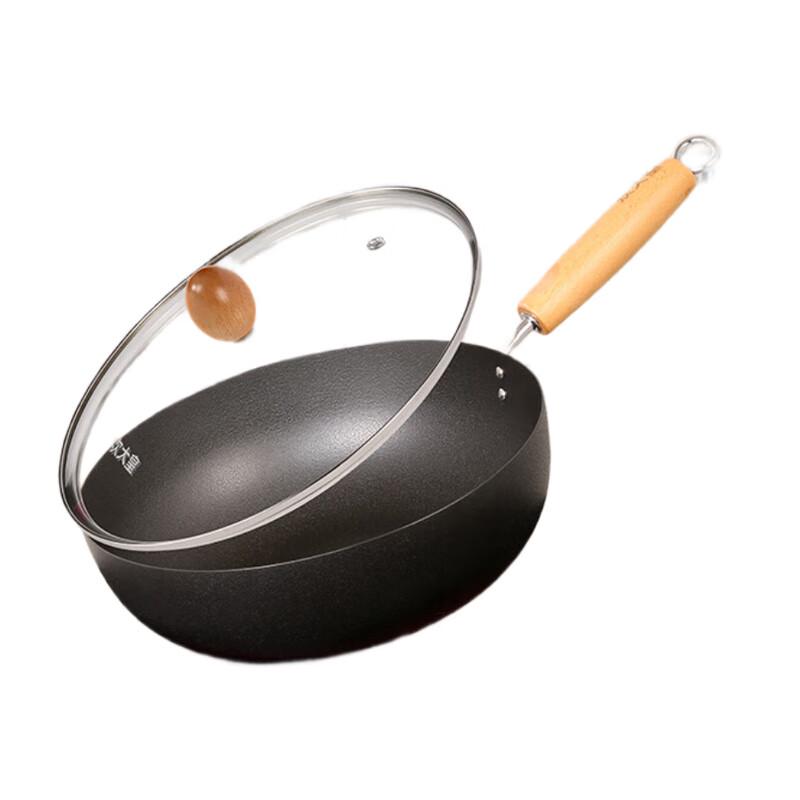 COOKER KING Круглый мелкозернистый чугунный вок 28cm