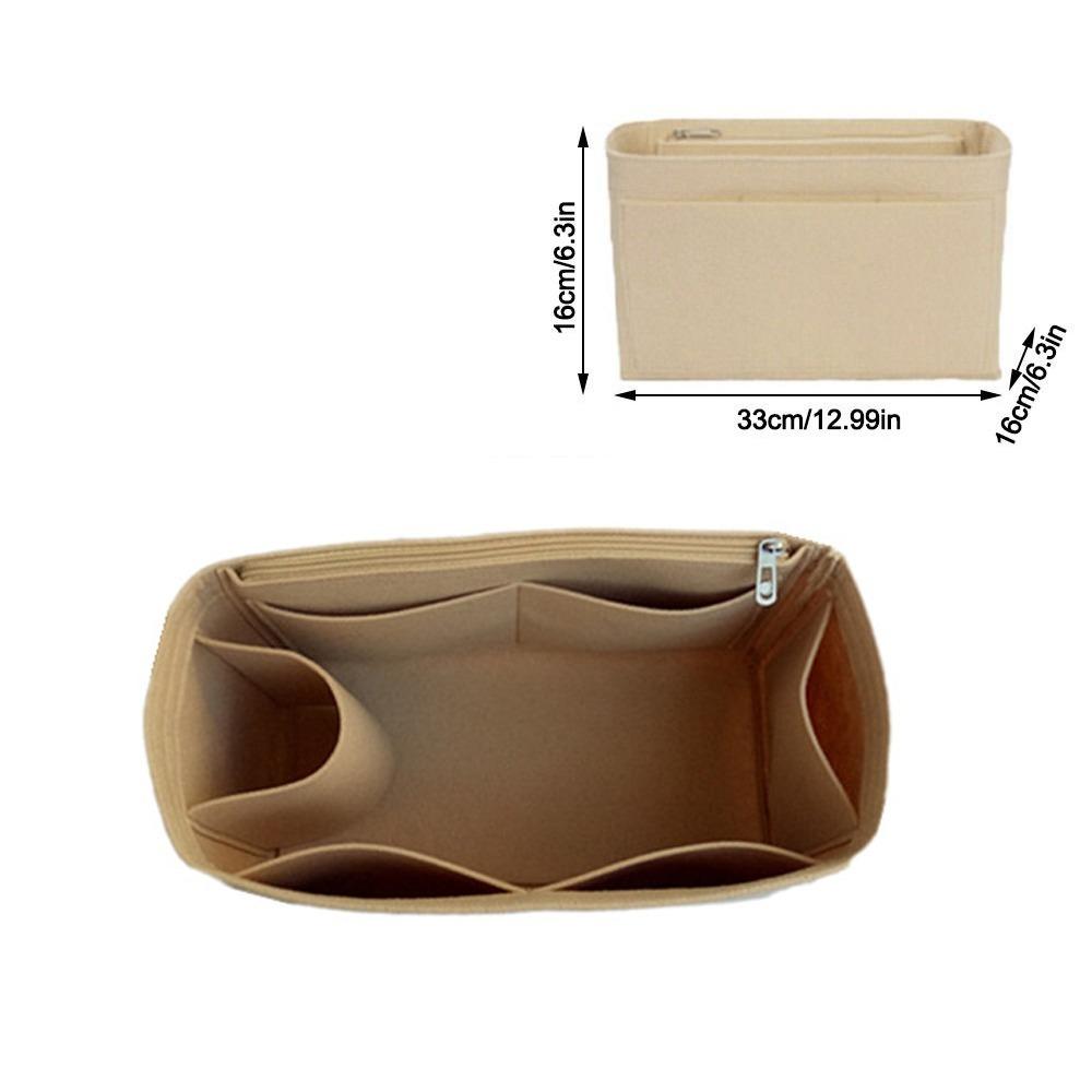 Plstěná vložka do tašky, vícekapesní, velkokapacitní úložná taška se zipem, vnitřní taška pro LV Speedy25/30/35/Gentlewoman