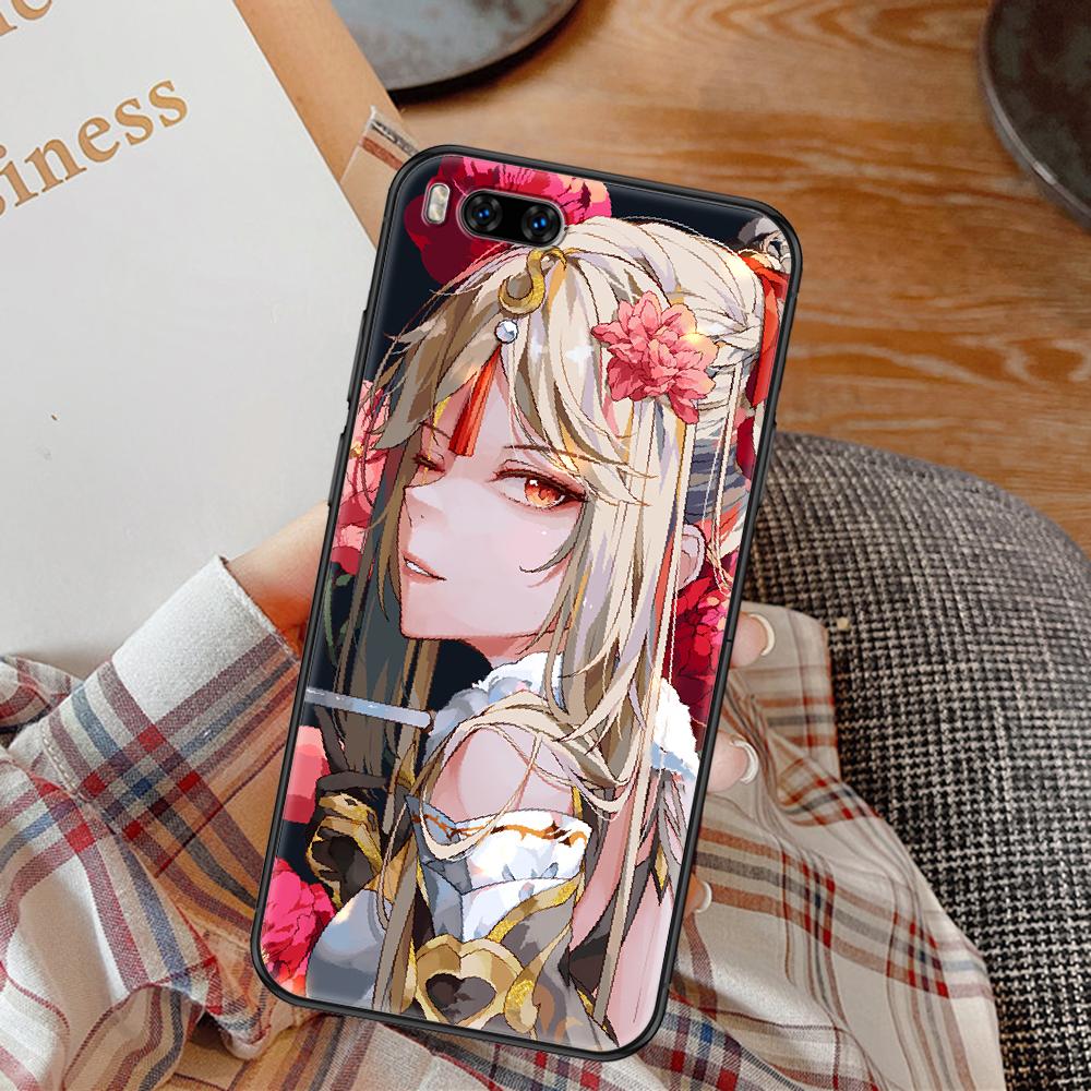 

Чехол для телефона Genshin Impact ZhongLi Kaedehara Kazuha для Xiaomi Mi Note 8 9 10 11 9T 10T A3 Lite Pro Ultra черный симпатичный hoesjes Xiaomi Mi 9 Lite