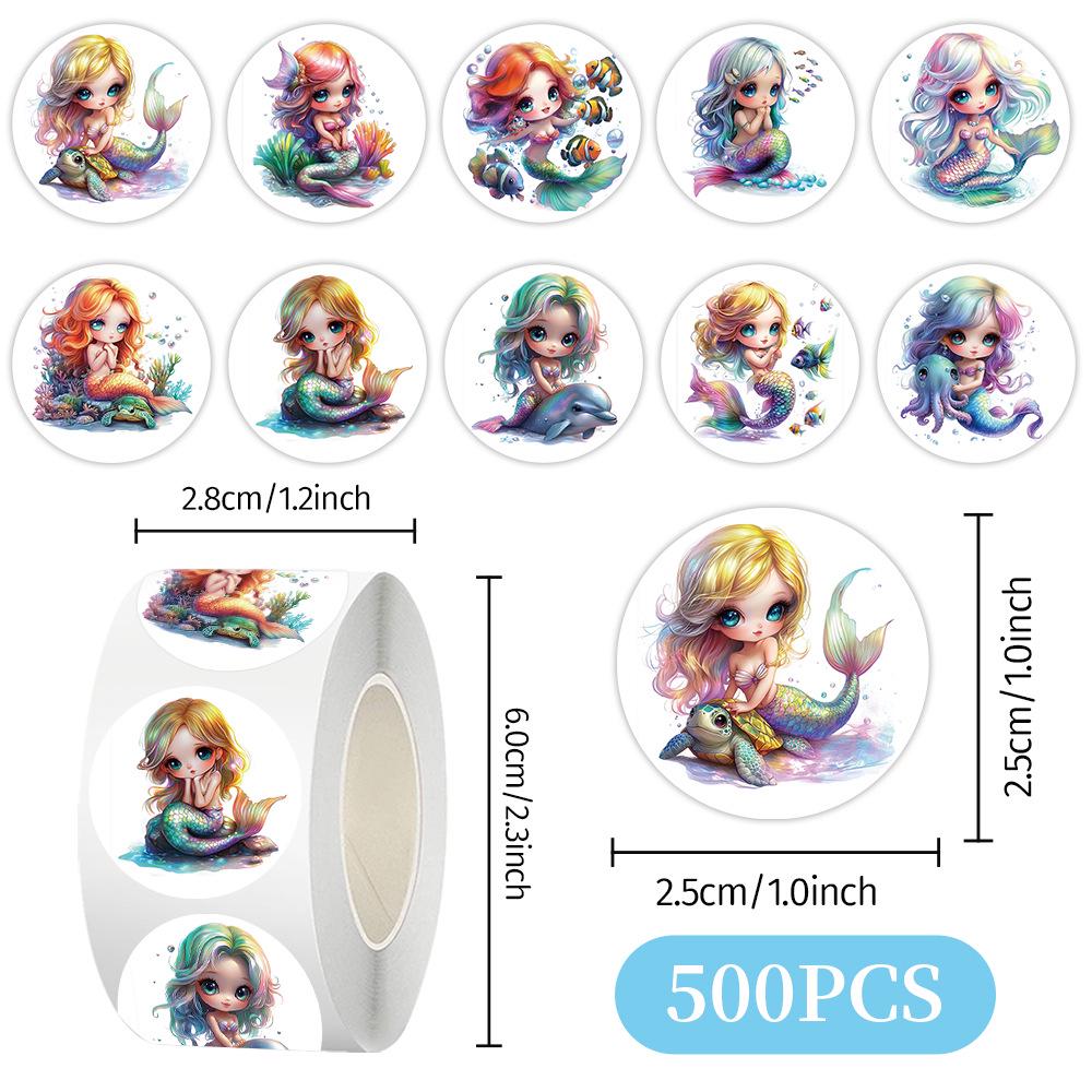 Mermaid Sticker Roll: DIY Journal, Phone Case Decoration & Sealing Tape