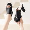 Fashion European  American Fashion Thick-heeled Open-toe Sandal Waterproof Platform Simple One-high-heeled Slipper Wholesale in Stock