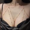 Sex Underwear Jewelry Body Chain Sexy Flash Diamond Pendant Fringed Alloy Chest Chain Temptation Neck Chain
