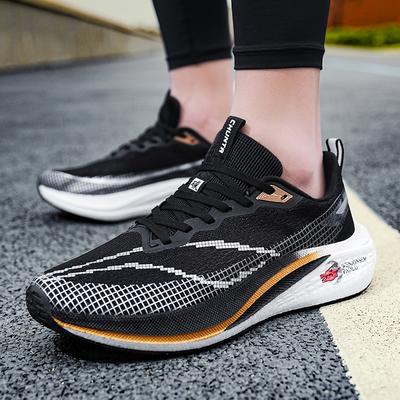 New Style Pro Running Shoes Men's Shoes Racing Breathable Shock-absorbing Carbon Plate Ultralight Student Sports Shoes