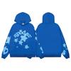 Mens Spider Web Graphic Hoodie High Street Loose Fit Long Sleeve Pullover Teens