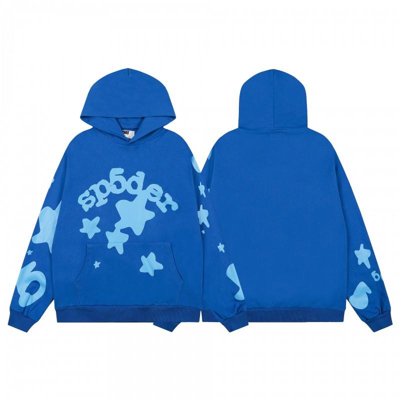 Mens Spider Web Graphic Hoodie High Street Loose Fit Long Sleeve Pullover Teens