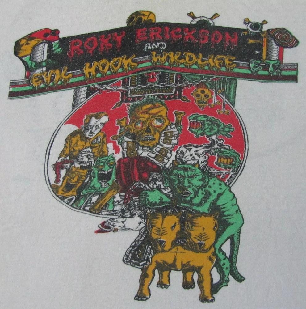 

Roky Erickson and Evil Tee Shirt Short Sleeve White Unisex S5XL For Fans QT1703 Unisex T-Shirt XXL