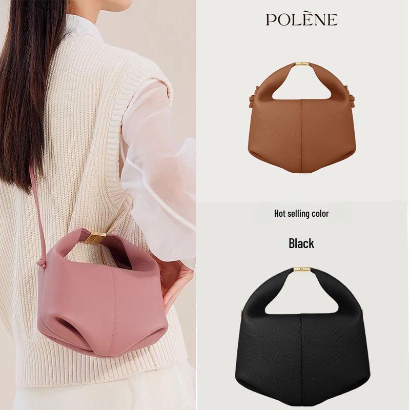 Polene Boling'en Women's Genuine Leather Crossbody Handbag - Fashionable Versatile Shoulder Bag