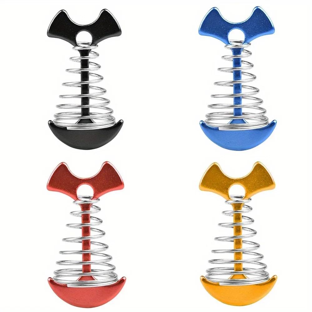5 Stück/Packung Deckanker-Heringe Camping Fischgrätenanker Zeltnagel Deckboden Edelstahl Federstahlnagel Wandern Outdoor-Werkzeuge