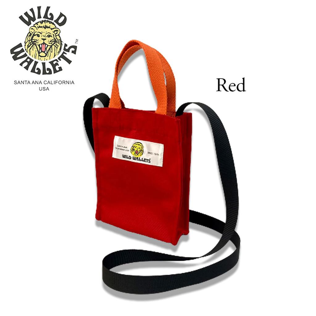 Wild Wallet Mini Tote Bag (Vertical) [WW-014  WW 2WAY Mini Bag] Crossbody Casual 07RED