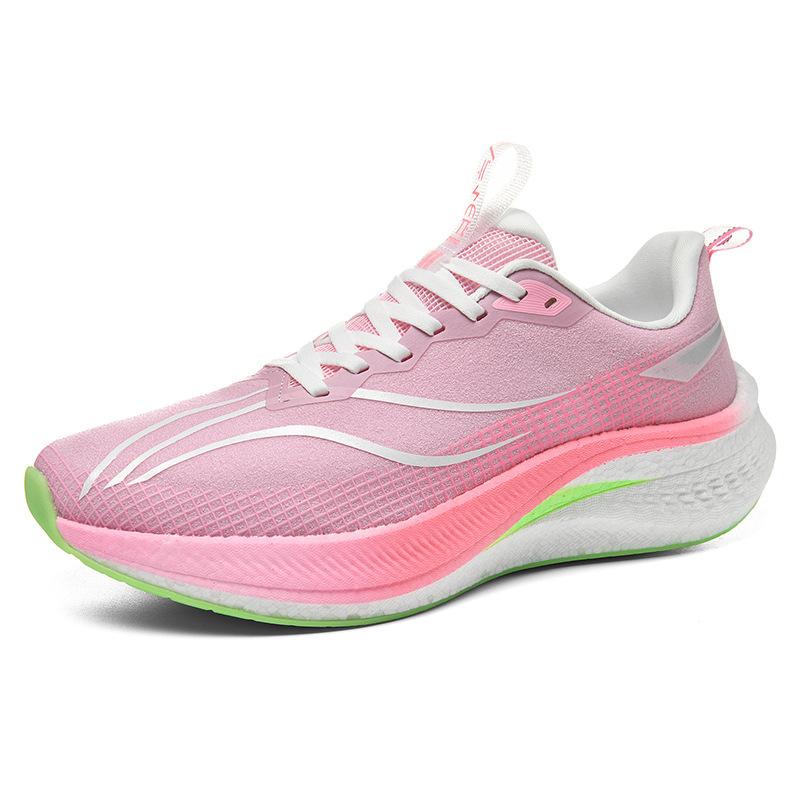 Women Ultra Light Breathable Court Shoes Casual Lace Up Outdoor Shock Absorption Shoes Anti Slip Couple Mesh Sport Shoe 36-44