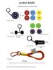Detachable Dumbbell Keychain: Creative Silicone Fitness Pendant Ornament