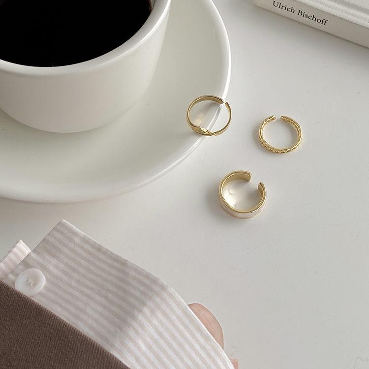 Adjustable Women's Ring Vegetable Ring Square Index Finger Fashion Personality Simple Clean Ins Style Girl Summer Beach Vacation Jewelry Finger Ring