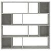 Bookshelf Room Divider Concrete Grey 105 x 24 x 102 cm