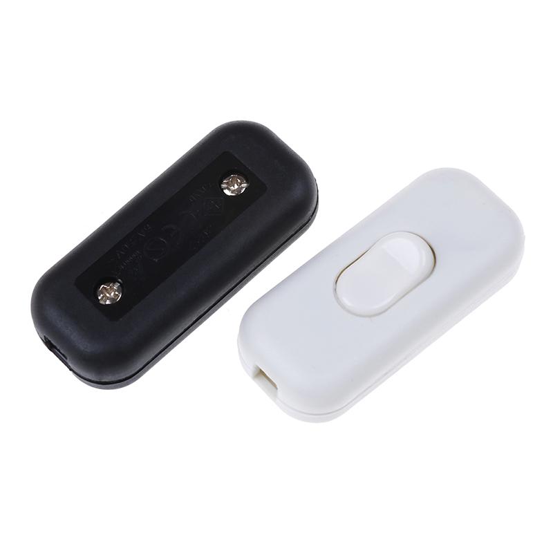 1 Pcs On/Off Inline Switch Inline Table Lamp Desk Light Cord Cable Switch 250V 6A