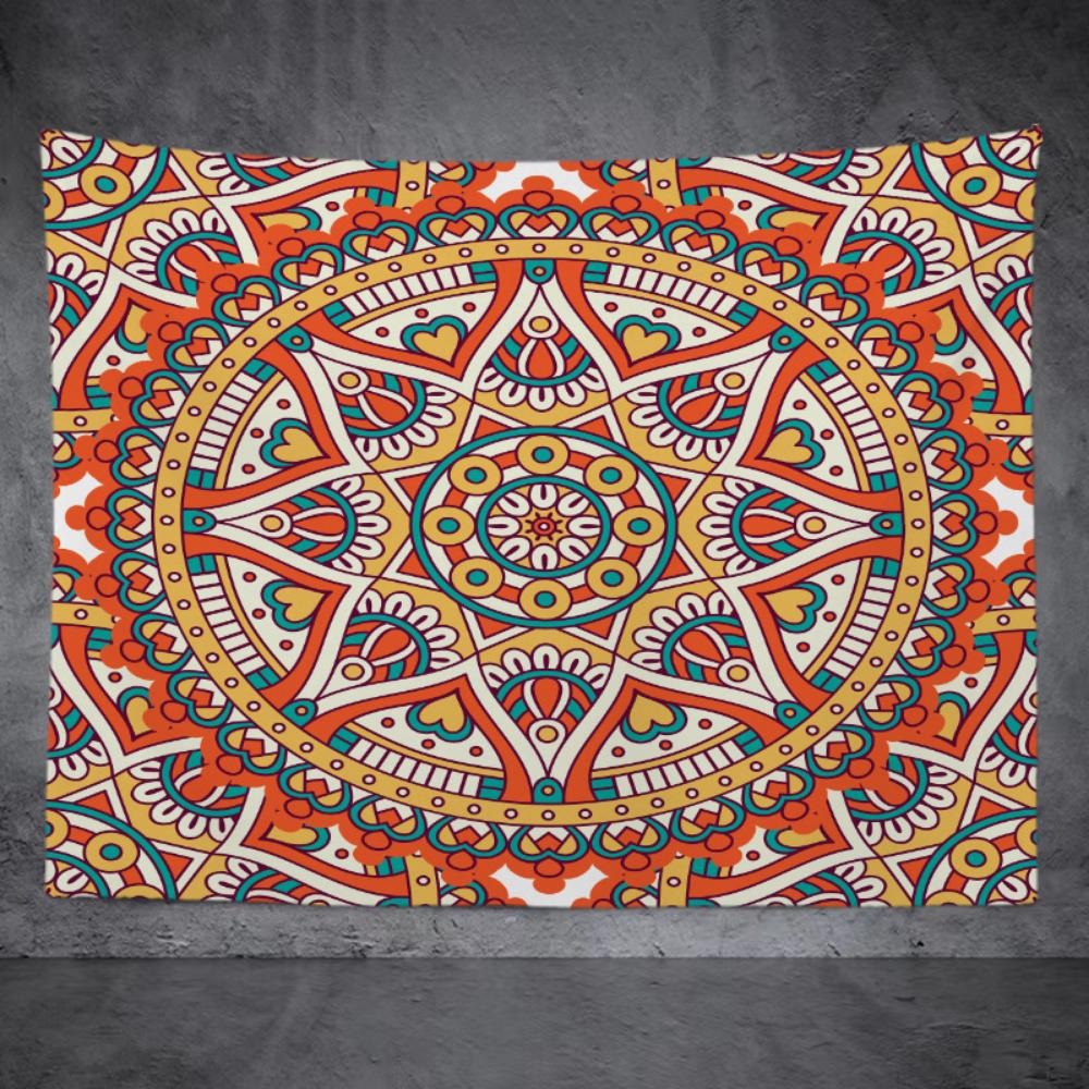 

Мандала подвесная ткань украшение дома живопись изголовье стены ковер спальня настенная живопись Мандала гобелен 75*75