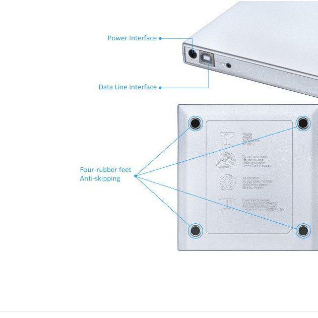 Universal USB 2.0 External DVD/CD Burner 24x Portable Optical Drive