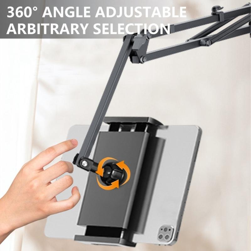 Universal Rotating Cellphone Tablet Holder Lazy Bracket for Video Watch Angle Adjustable Support Stand for Desktop Bed