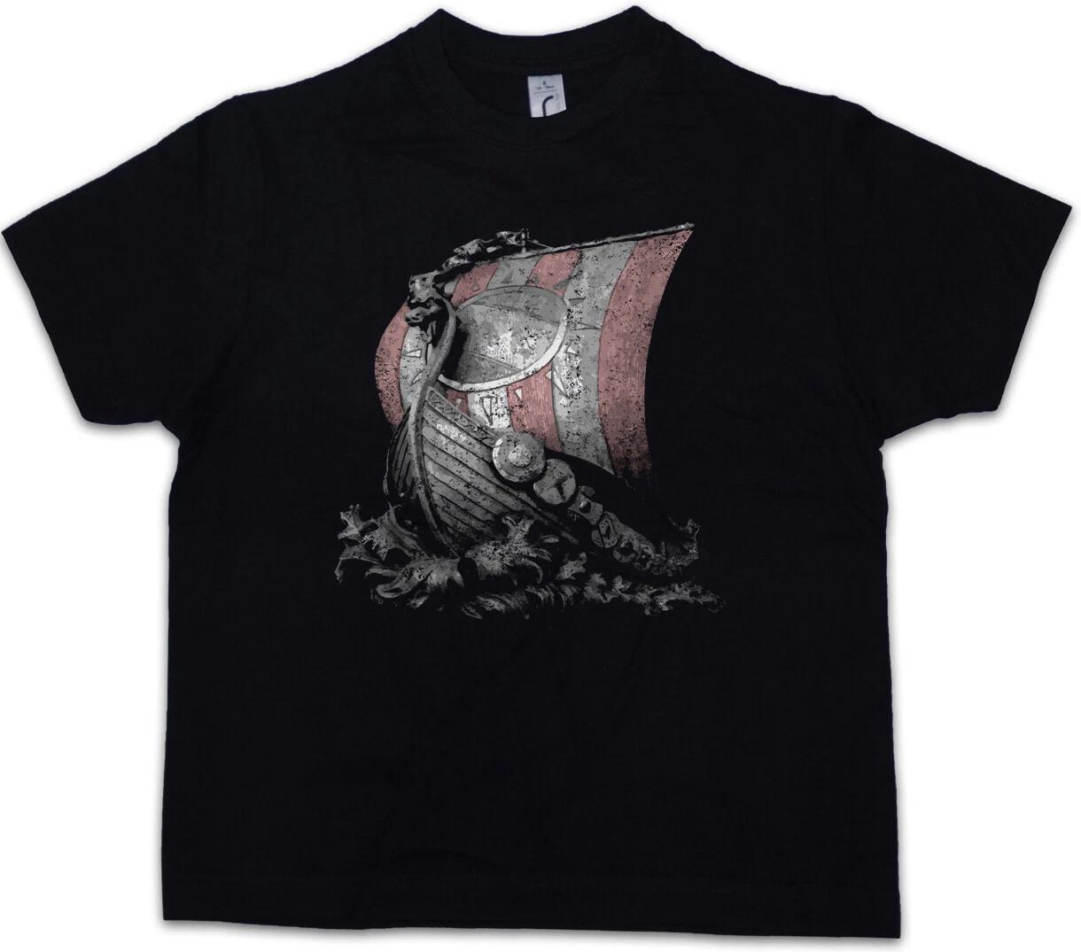 

VIKING SHIP I Kids Boys kids boys T-Shirt Vikings Longship Norsemen 140