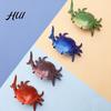 Creative Pen Holder Weightlifting Crab Desktop Organizer Decorative Ornament Desk Accessory for School Office Home PVC