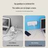 Cable Organizer and Wire Holder: Adhesive Clips for Easy Wall Mounting and Cable Management