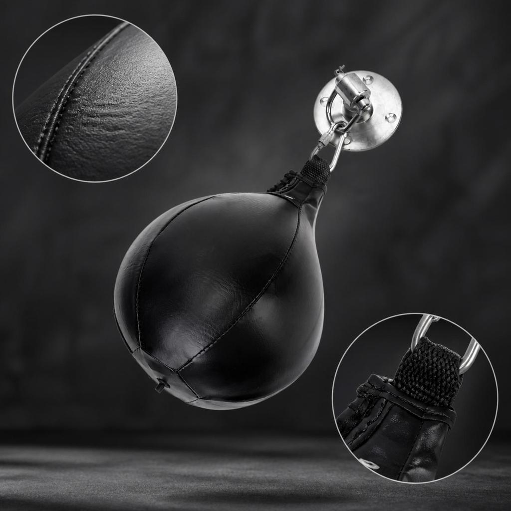 Speed Bag with Swivel and Mounting Plate Builds Muscle Strength for Garage