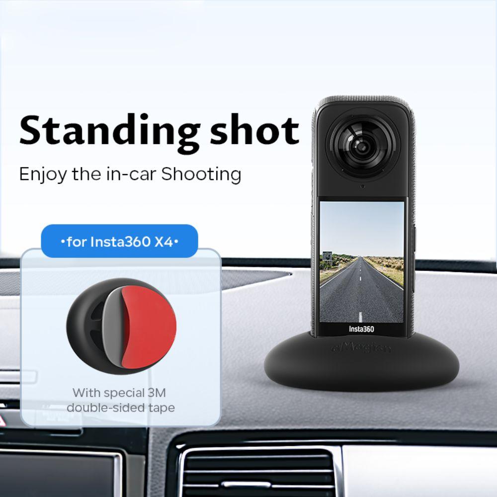 

Поддержка Силиконовый автомобильный держатель Настольный держатель Мягкая подставка для Insta360 X4