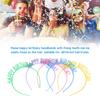 10Pcs Birthday Headband Bright Rich Colors Lightweight Comfortable Exquisite Durable Happy Birthday Headband
