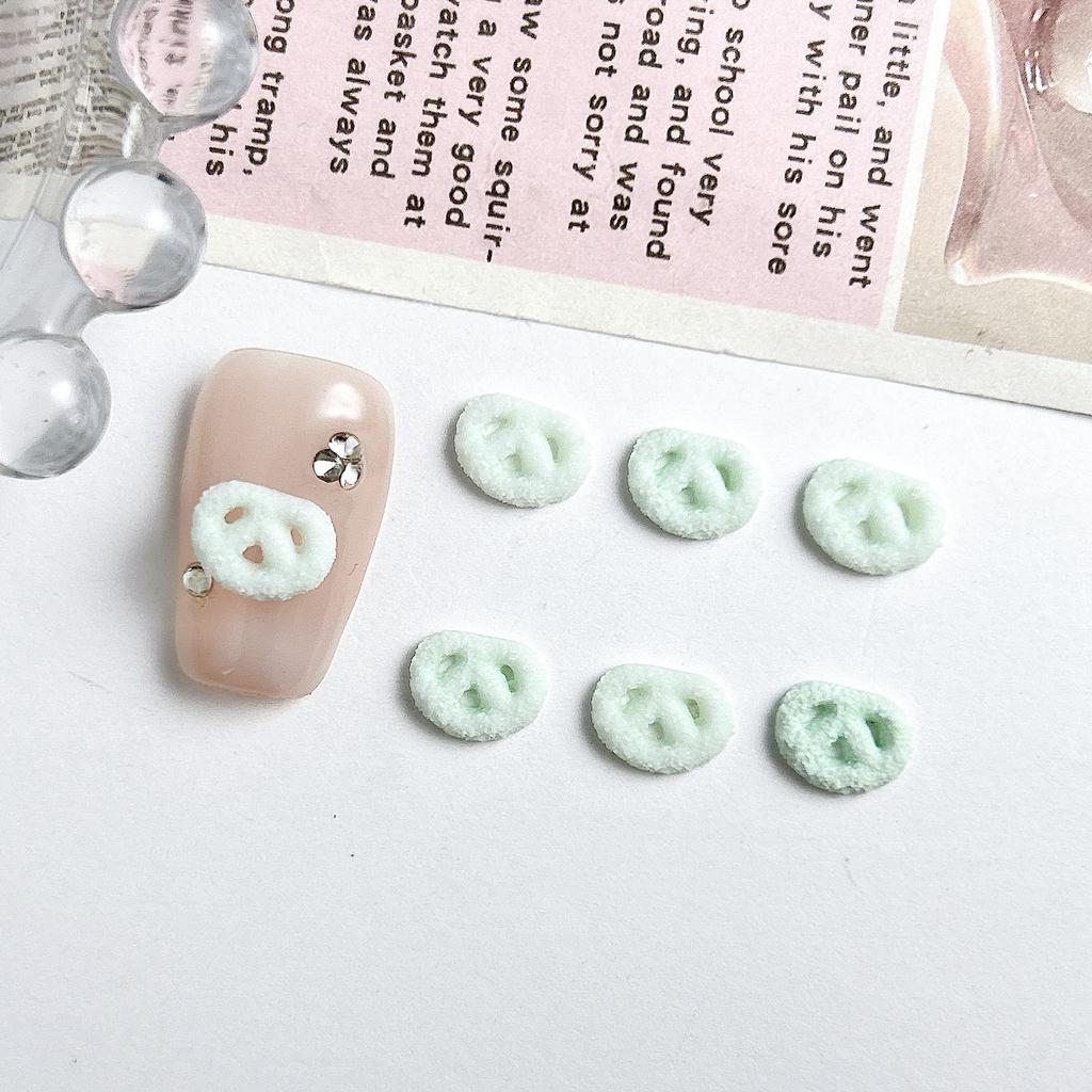 New Mini Realistic After-Eating Series Cookie Resin DIY Nail Art Accessories Handmade Ball Filling