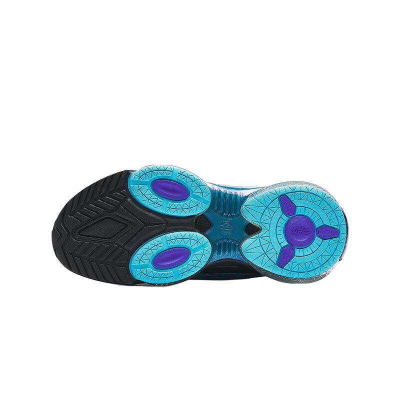 Anta Kids UFO 5.0 Lightweight Soft Bounce Knob Technology Non-Slip Shock Absorption Low-Top Running Shoes Kids running shoes Black Purple A12435588-1