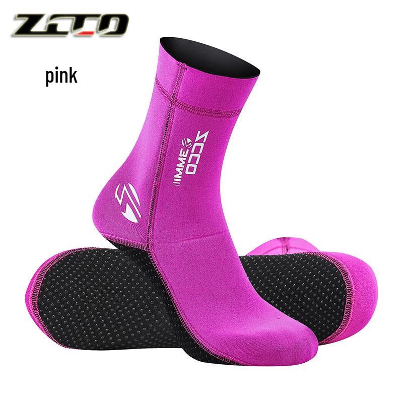 3mm ZCCO Super Elastic Winter Anti-Slip Diving Socks with Ankle Support, Anti-Abrasion Plus Size.