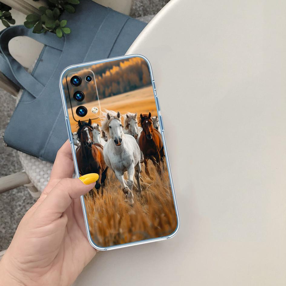 CJ53 Fine Horse Case for Motorola Moto G10 G20 G30 G31 G32 G34 G35 G41 G42 G50 G51 G52 G55 G60 G60S G62 G71 G72 G75