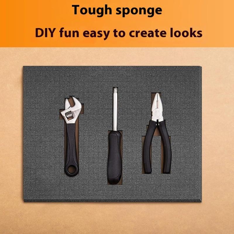 4Pcs Pick Apart Foam Insert Pluck Foam Sheet Foam Foam for Board Case Storage Drawer Toolbox Foam Inserts Organizers